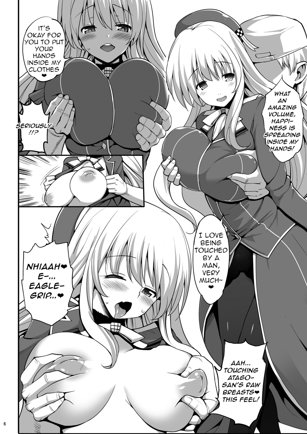Hentai Manga Comic-Divinely-Breasted Atago's Bitch Orgy-Read-6